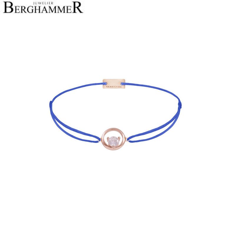 Filo Armband Textil Blitzblau Circle 925 Silber roségold vergoldet 21204338