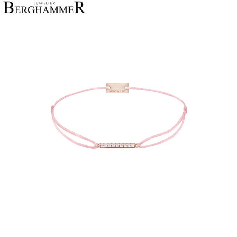 Filo Armband Textil Rosa Line 925 Silber roségold vergoldet 21204519