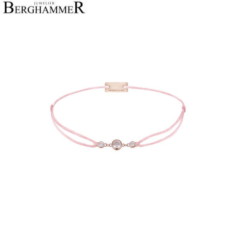 Filo Armband Textil Rosa Fashion 925 Silber roségold vergoldet 21204713