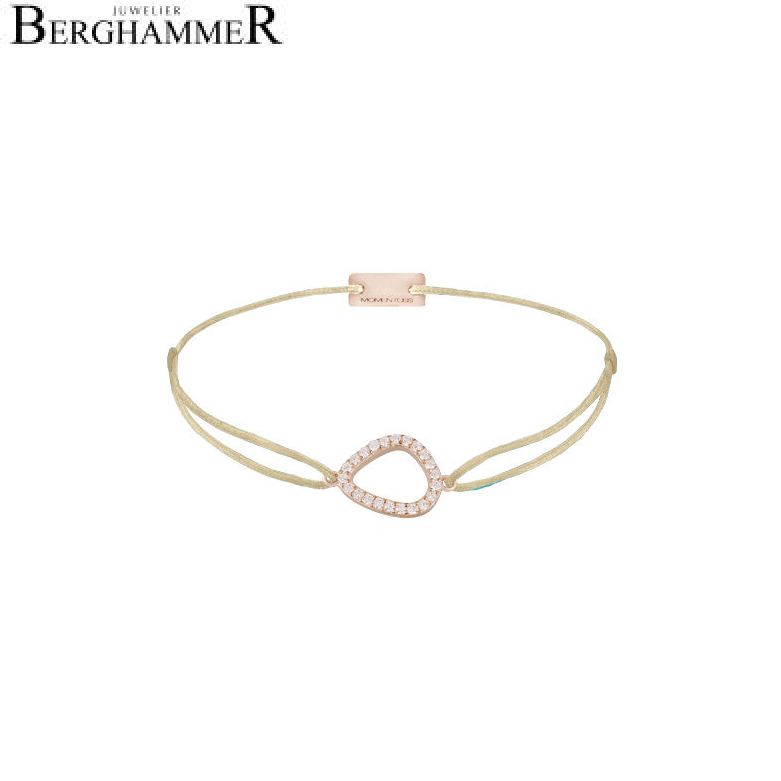 Filo Armband Textil Champagne Fashion 925 Silber roségold vergoldet 21204760